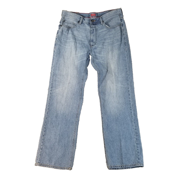 Sean John jeans mens 34x 34 Hamilton relaxed fit straight blue denim pants retro
